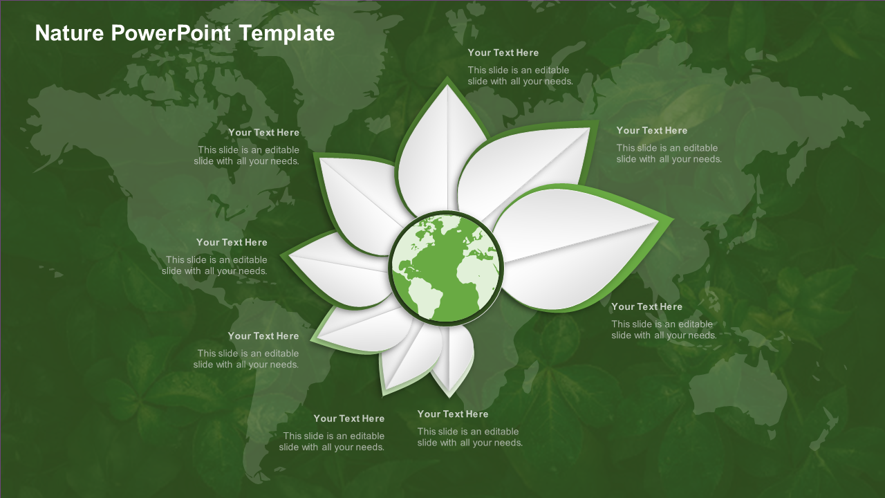 Customized Nature PowerPoint Template Slide Designs